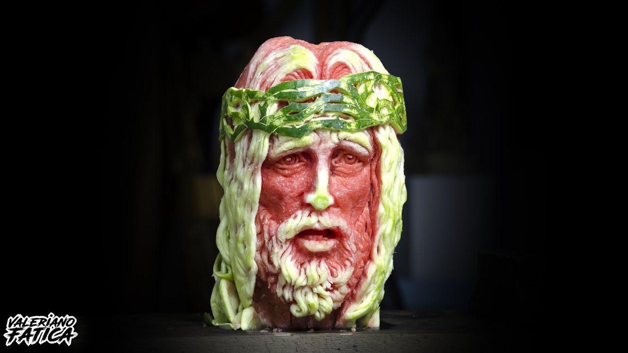Jesus Christ – Best Watermelon Carving