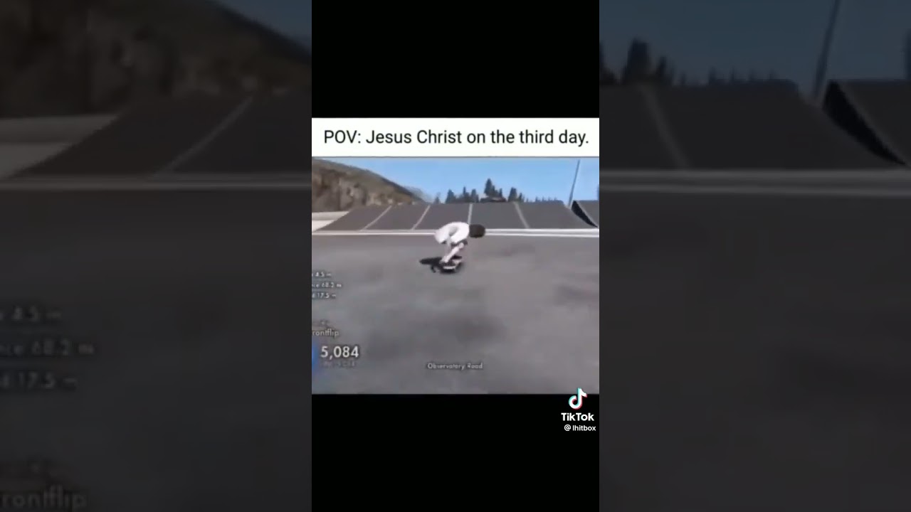 POV: Jesus Christ on the third day